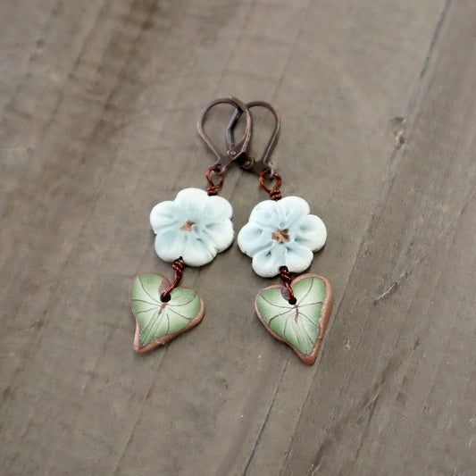 Turquoise Flower Earrings