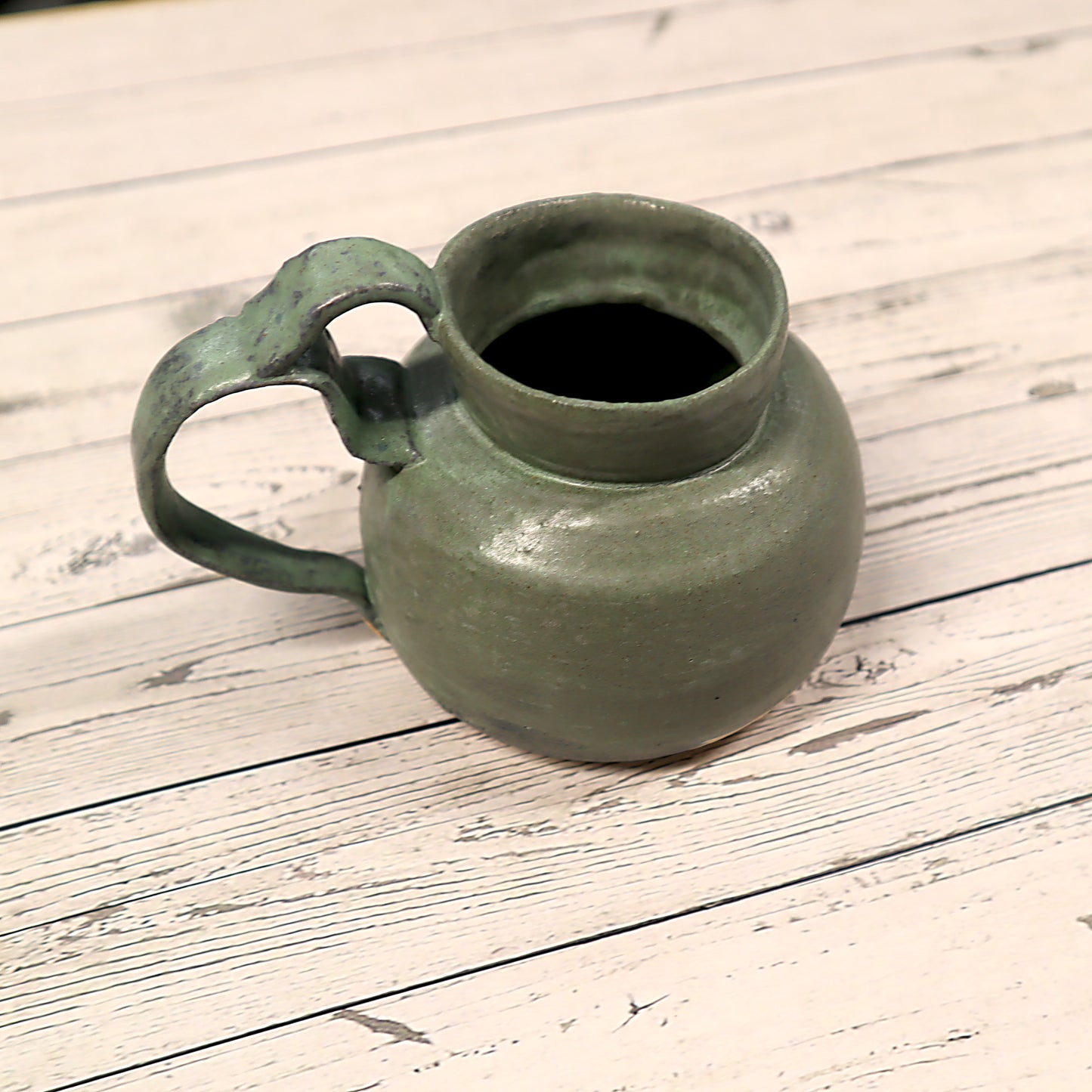 Light Grey Blue Green Ceramic Mug