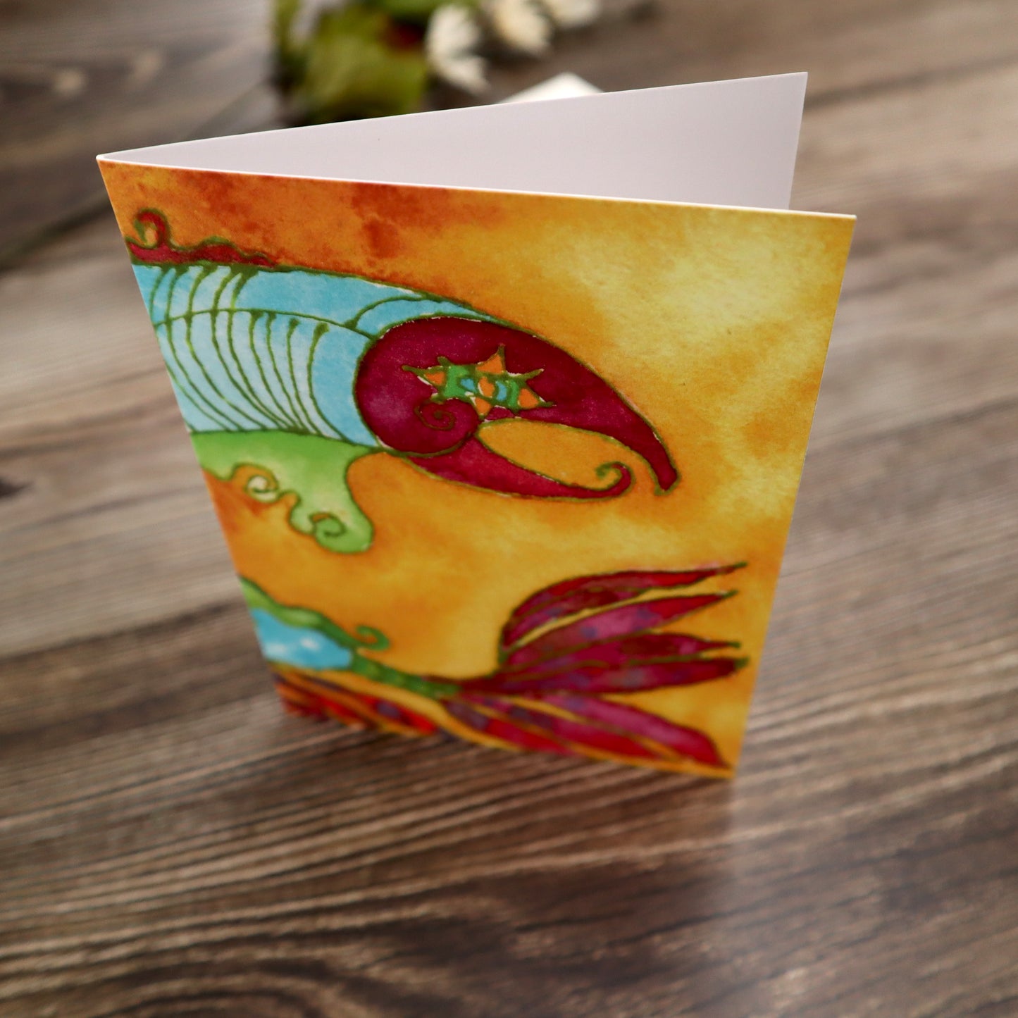Greeting Card, Blank Inside, 4x6 - Art Fish