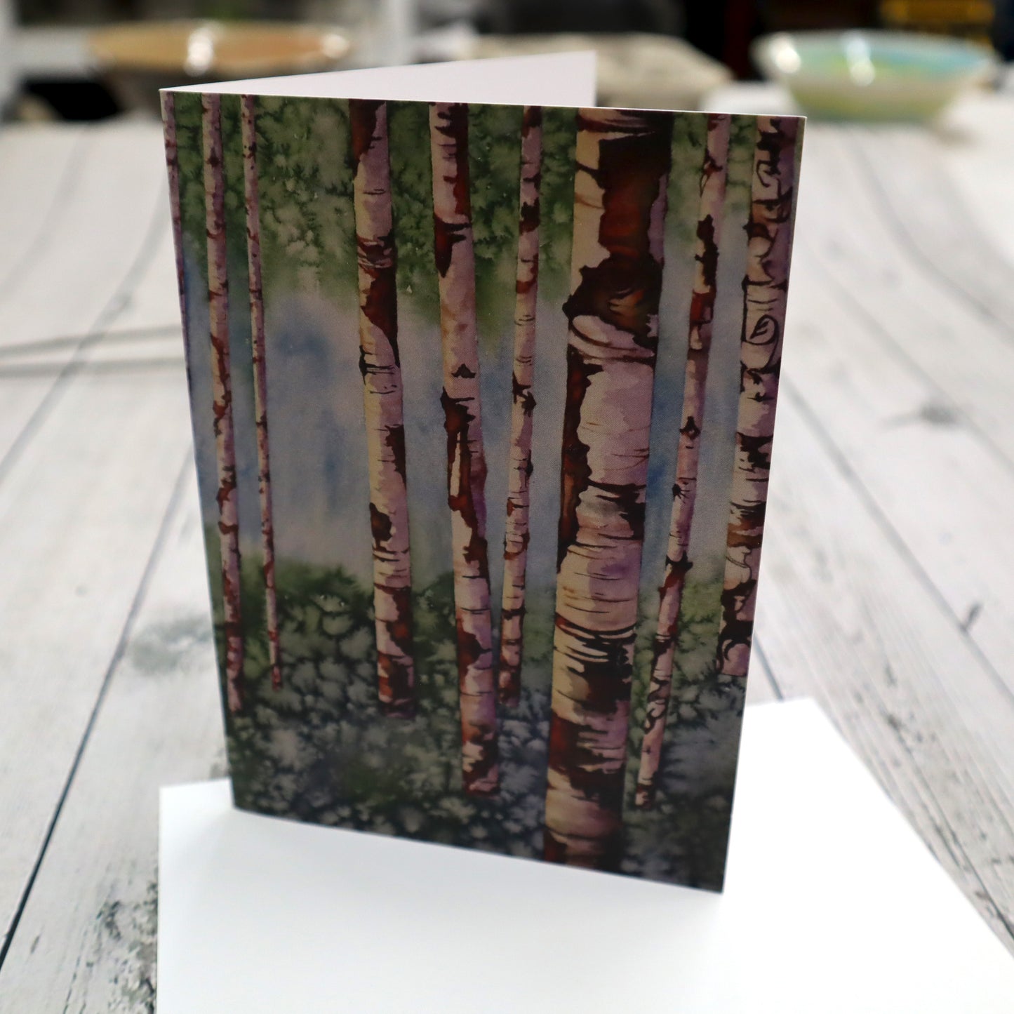 Greeting Card, Blank Inside, 4x6 - Birch Stand