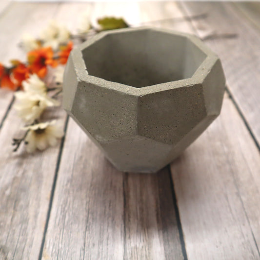 Octagon Top Concrete Planter