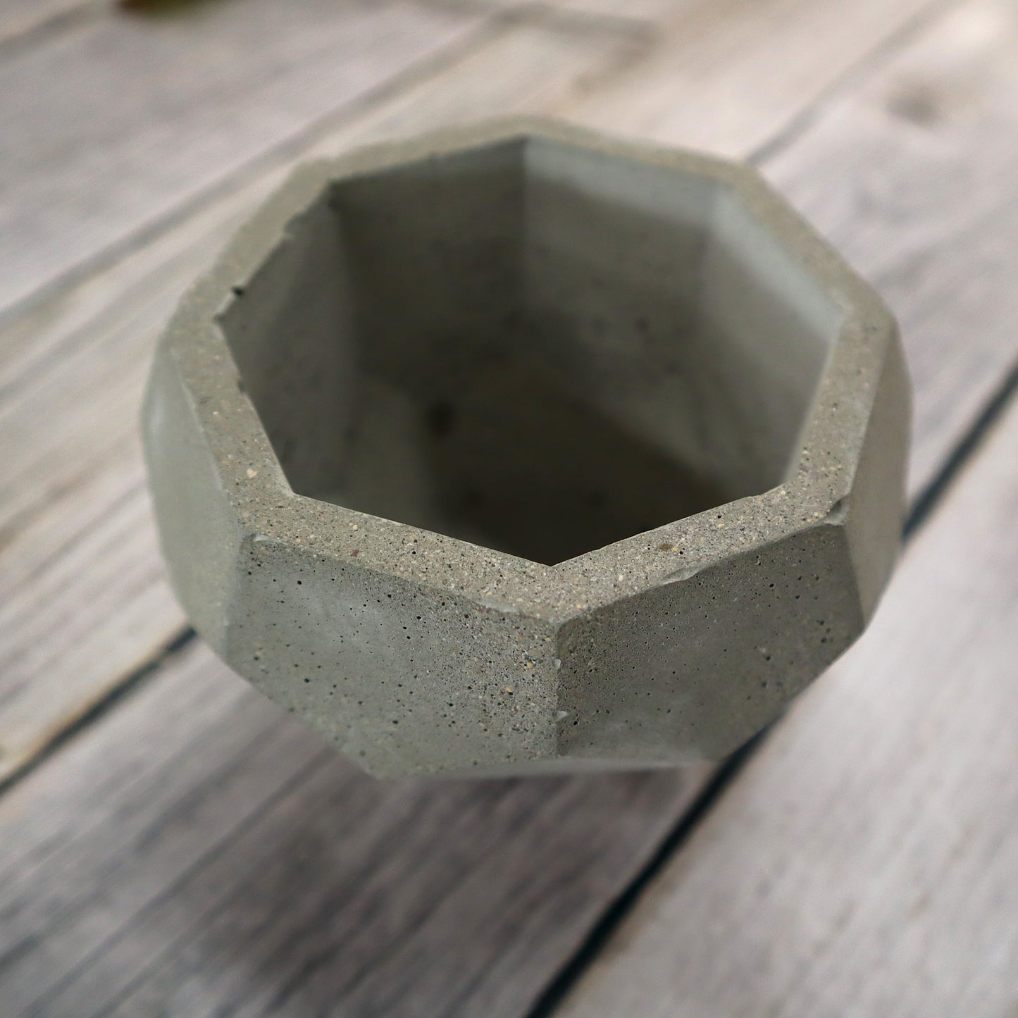 Octagon Top Concrete Planter