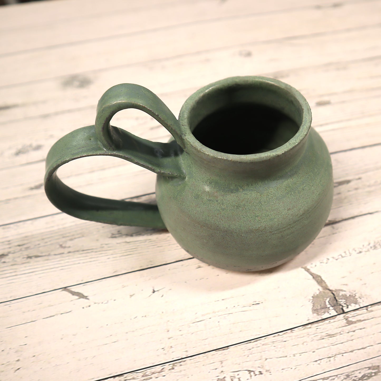 Grey Turquoise Ceramic Mug